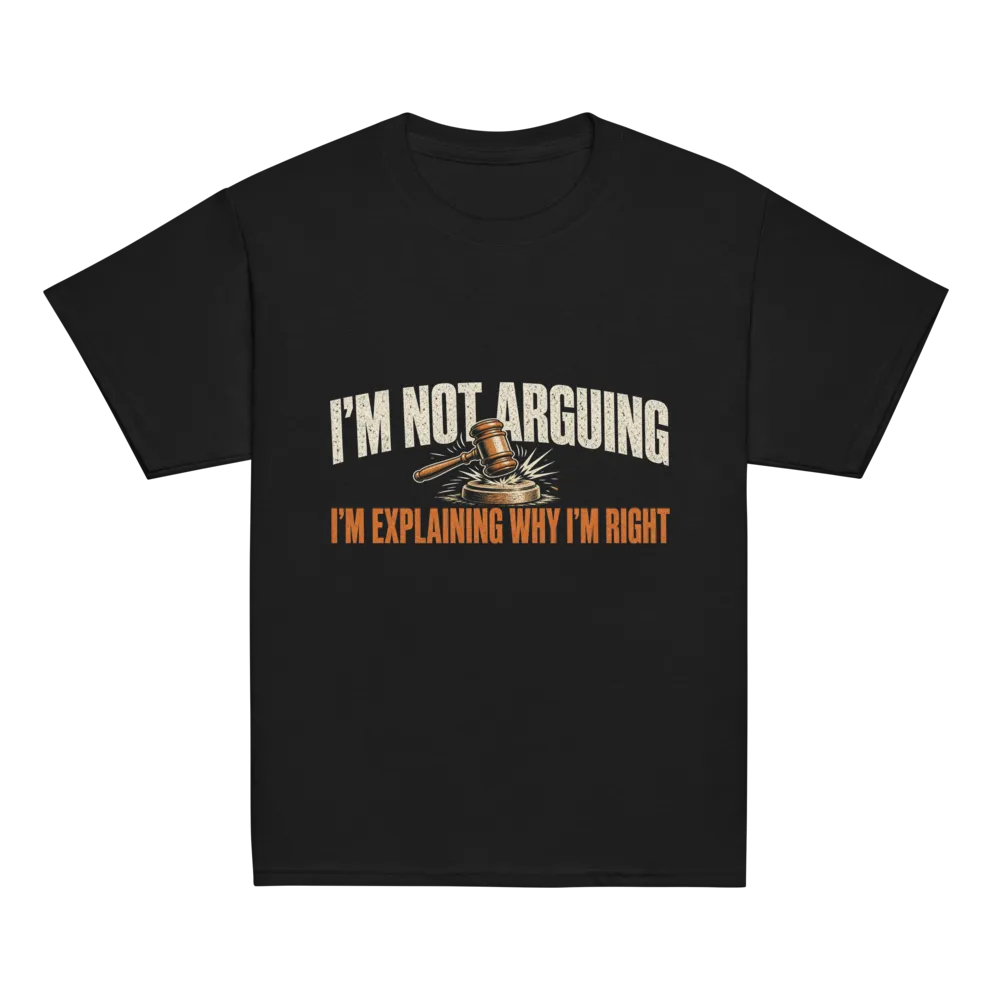 I'm Not Arguing, I'm Explaining on a Royal youth classic tee