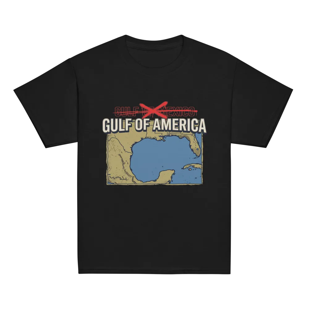 Gulf of America on a Royal youth classic tee
