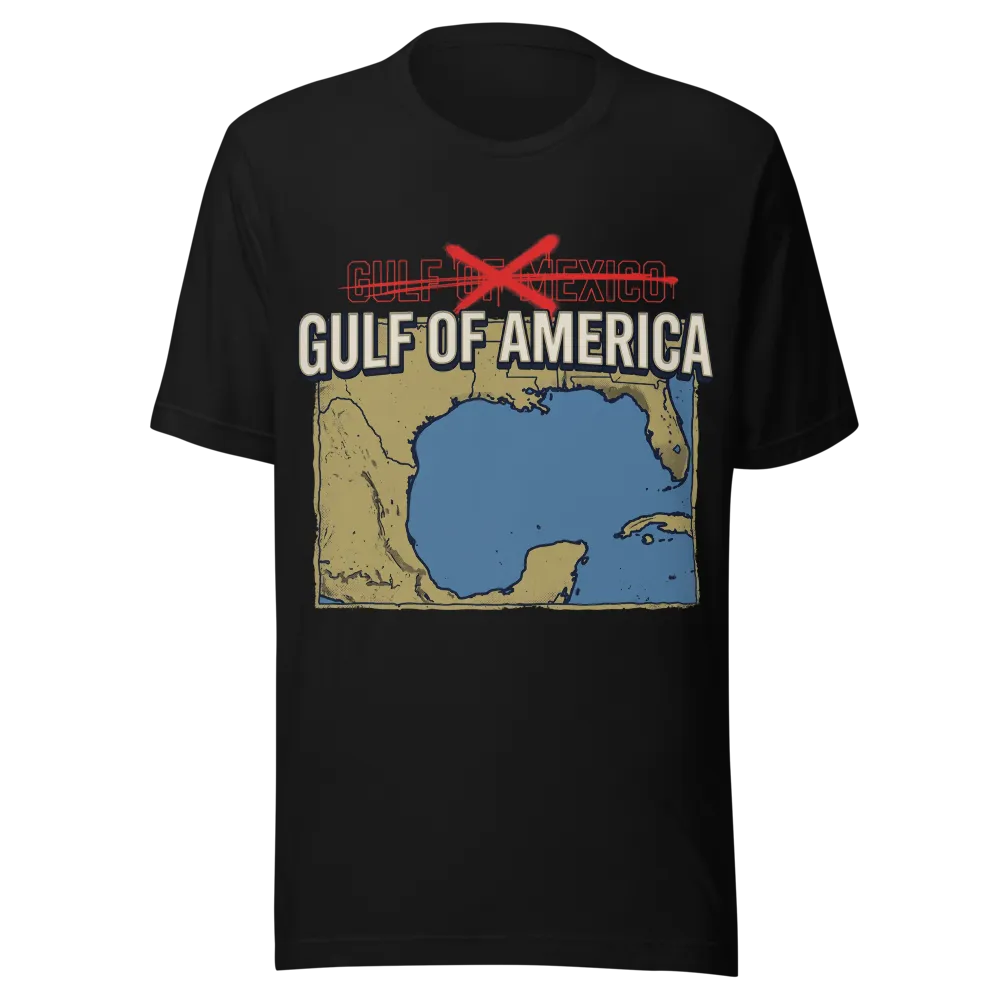 Gulf of America on a Olive unisex staple t-shirt