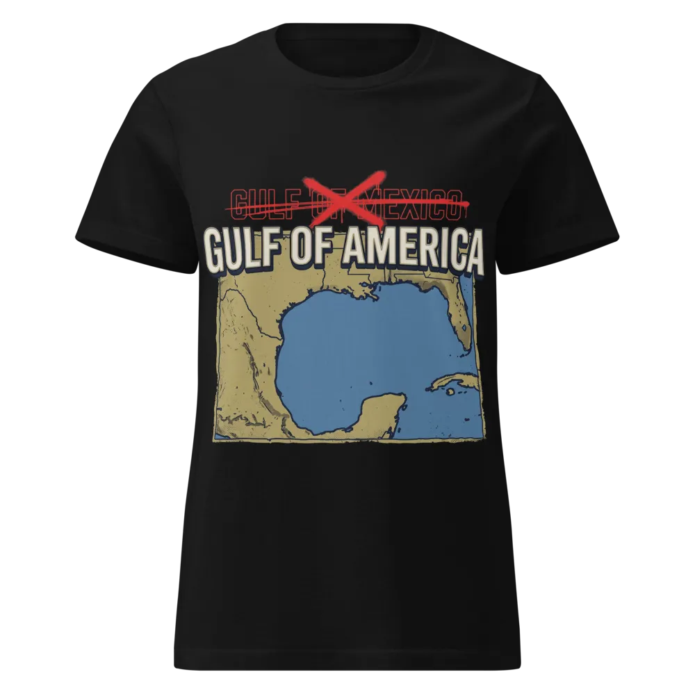 Gulf of America Women's Tee on a Royal women's basic softstyle t-shirt