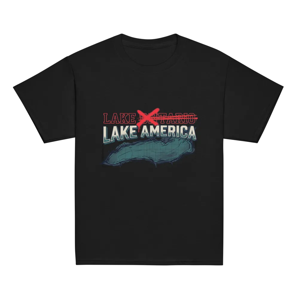 Lake America on a Royal youth classic tee
