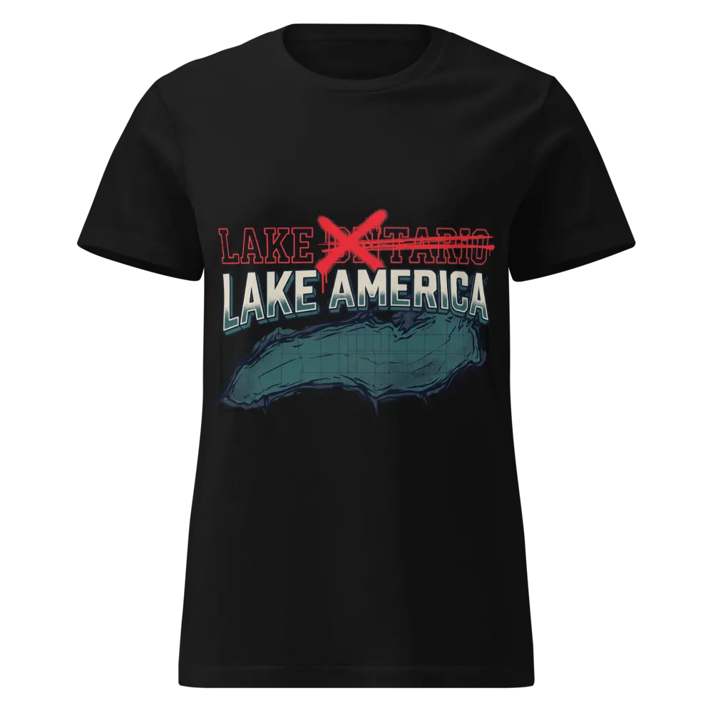 Lake America Women's Tee on a Royal women's basic softstyle t-shirt