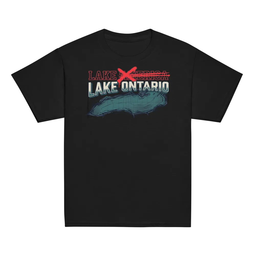 Lake Ontario on a Royal youth classic tee