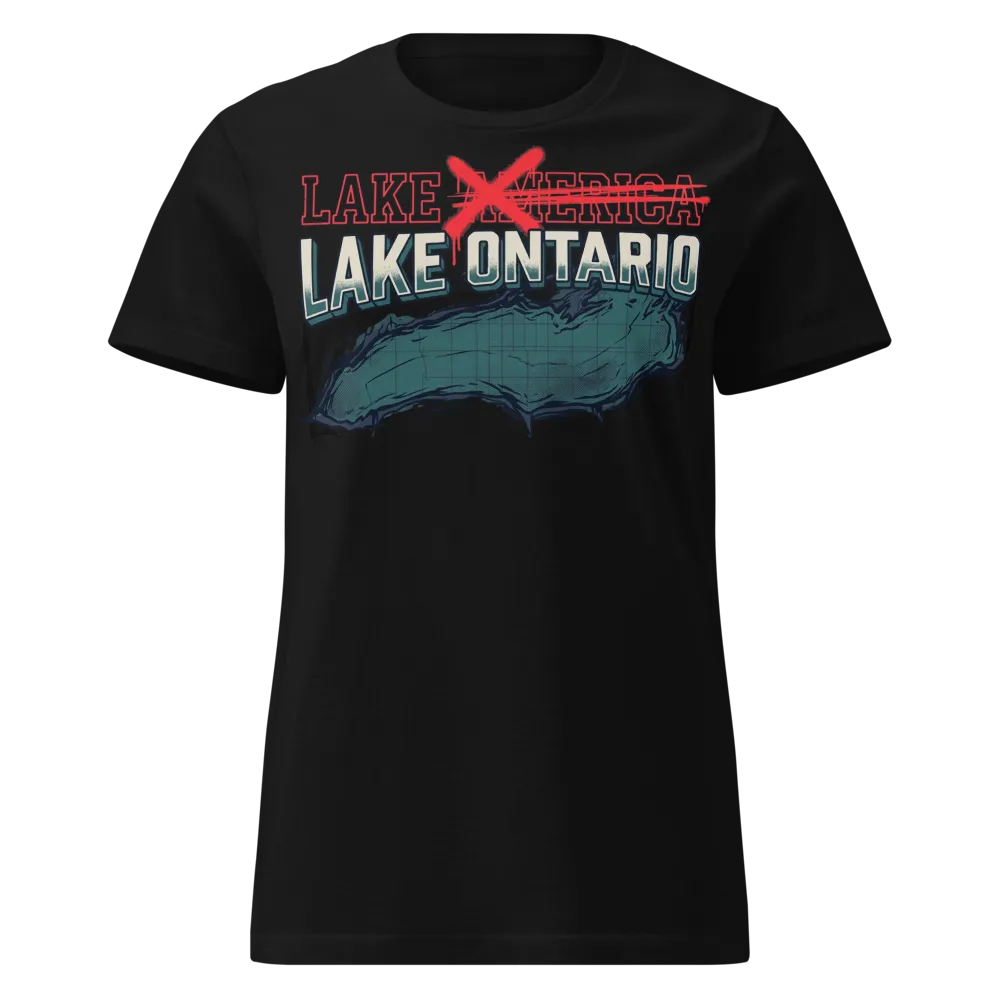 Lake Ontario Women's Tee on a Royal women's basic softstyle t-shirt