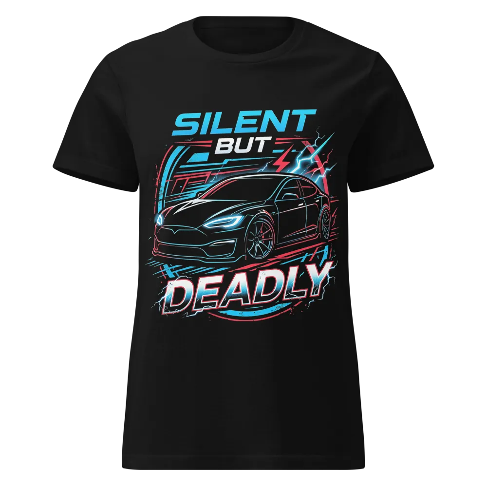 Silent But Deadly EV Women's Tee on a Royal women's basic softstyle t-shirt